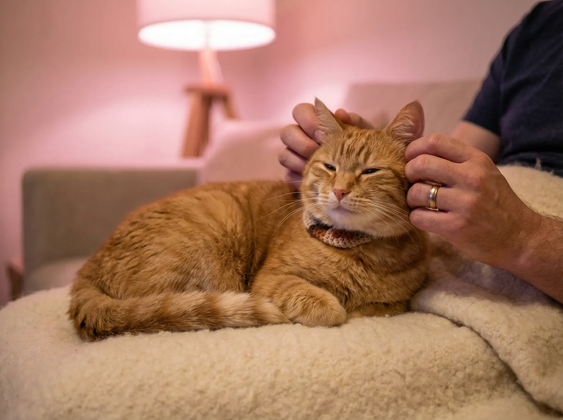 猫咪被温柔抚摸的幸福时刻 - 全世界都想宠我