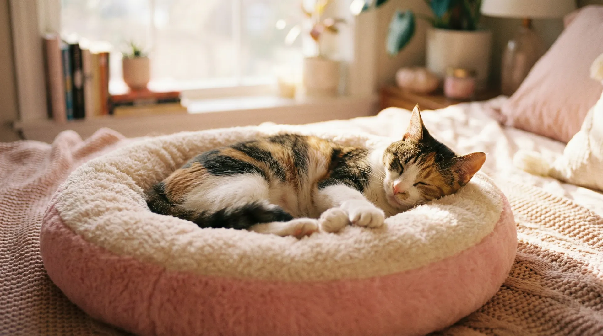 三花猫安静入睡 - 全世界都想宠我